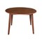 International Concepts 42 in. Solid Wood Round Dual Drop Leaf Dining Table with 4 Chairs in Distressed Oak K42-42DL-C613-4 - alternate 4
